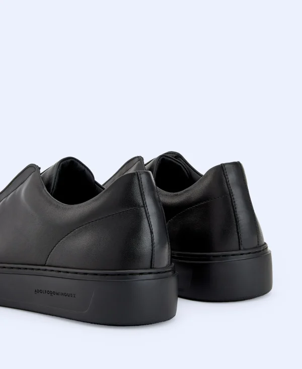 Adolfo Dominguez Zapatos>Zapatilla Deportiva Puntera Engomada Negro
