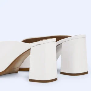 Adolfo Dominguez Zapatos>Zueco Asimetrico En Napa Crema